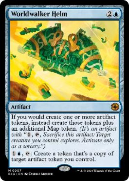 画像1: 【ENG/BIG/FOIL★】世界歩きの兜/Worldwalker Helm   [青] 『M』 (1)