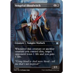 画像: 【ENG/FDN-BF】復讐に燃えた血術師/Vengeful Bloodwitch  [黒] 『U』【ボーダーレス】