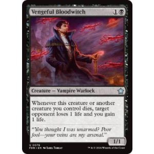 画像: 【ENG/FDN】復讐に燃えた血術師/Vengeful Bloodwitch  [黒] 『U』