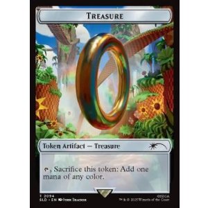 画像: 【ENG/SLD/FOIL★】宝物トークン/Treasure Token【ボーダーレス】