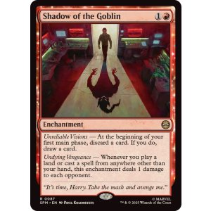 画像: 【ENG/SPM/FOIL★】ゴブリンの影/Shadow of the Goblin [赤] 『R』
