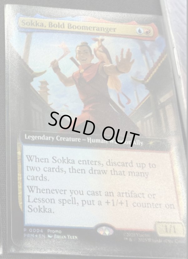 画像1: 《予約商品》【ENG/PRM/FOIL★】Sokka, Bold Boomeranger【ボーダーレス】