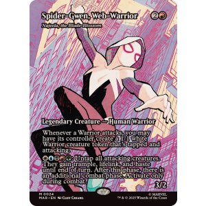 画像: 【ENG/MAR】刃を咲かせる者、ナジーラ/Najeela, the Blade-Blossom『ウェブ・ウォリアー、スパイダー・グウェン』 [赤] 