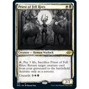 画像: 【ENG/MH2-BF/FOIL★】不吉な儀式の僧侶/Priest of Fell Rites【スケッチ】