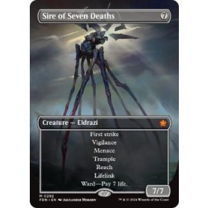 画像: 【ENG/FDN-BF/FOIL★】七つの死の種父/Sire of Seven Deaths  [無色] 『M』【ボーダーレス】