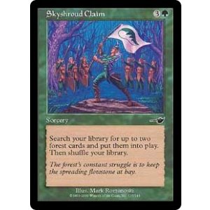 画像: 【JPN/NEM/FOIL★】スカイシュラウドの要求/Skyshroud Claim【EX-】