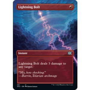 画像: 【ENG/2X2-BF/FOIL★】稲妻/Lightning Bolt【ボーダーレス】