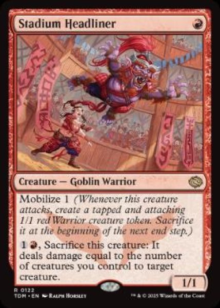 画像1: 【ENG/TDM】闘技場の花形/Stadium Headliner [赤] 『R』 (1)