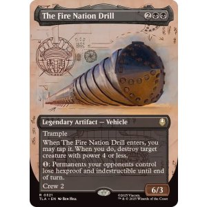 画像: 【ENG/TLA-BF】火の国のドリル/The Fire Nation Drill [黒] 『R』【ボーダーレス】