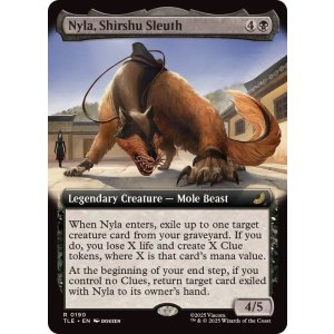 画像: 【ENG/TLE/FOIL★】シューシューの追跡者、ナイラ/Nyla, Shirshu Sleuth [黒] 『R』【拡張アート】
