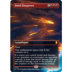 画像: 【ENG/TLA-BF/FOIL★】巡り合わせたる火の力/Fated Firepower [赤] 『M』【ボーダーレス】