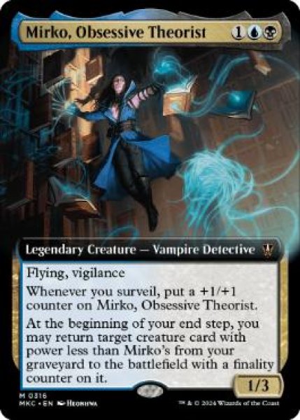 画像1: 【ENG/MKC/FOIL★】偏執的な理論家、ミルコ/Mirko, Obsessive Theorist【拡張アート】 (1)
