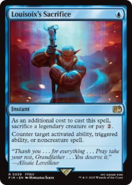 画像1: 【ENG/FIN】ルイゾワの献身/Louisoix's Sacrifice [青] 『R』 (1)