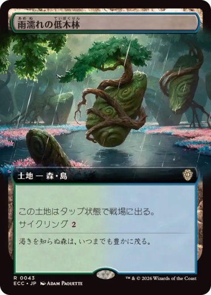 画像1: 【JPN/ECC】雨濡れの低木林/Rain-Slicked Copse【拡張アート】 (1)