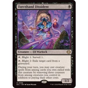 画像: 【ENG/ECL/FOIL★】アケノテブクロ使いの造反者/Dawnhand Dissident [黒] 『R』