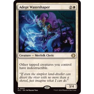 画像: 【ENG/ECL/FOIL★】熟練の整水家/Adept Watershaper [白] 『R』