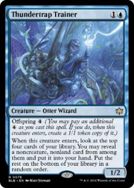 画像1: 【ENG/BLB】稲妻罠の教練者/Thundertrap Trainer  [青] 『R』 (1)
