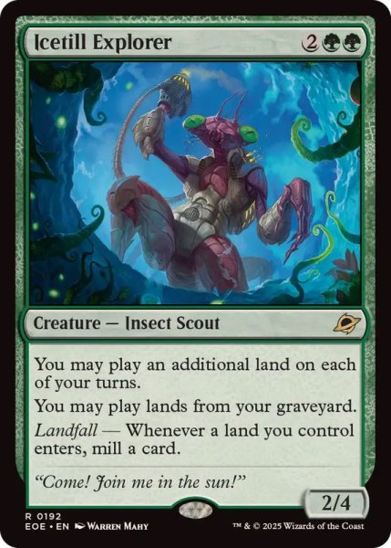 画像1: 【ENG/EOE/FOIL★】氷耕しの探検家/Icetill Explorer [緑] 『R』 (1)