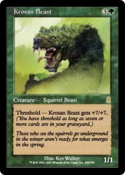 画像1: 【ENG/ODY】クローサの獣/Krosan Beast (1)