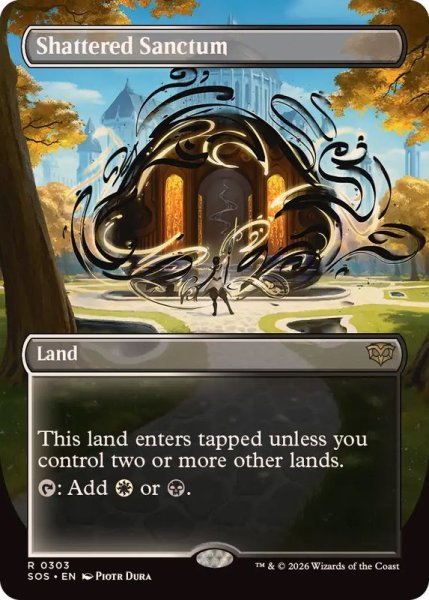 画像1: 【ENG/SOS-BF】砕かれた聖域/Shattered Sanctum『土地』『R』【ボーダーレス】 (1)