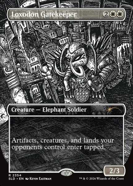 画像1: 【ENG/SLD】ロクソドンの門番/Loxodon Gatekeeper【スケッチ】 (1)