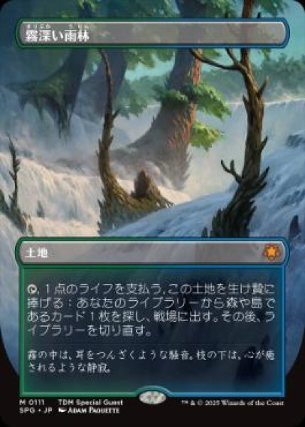 画像1: 【JPN/SPG/FOIL★】霧深い雨林/Misty Rainforest [土地] 『M』 (1)