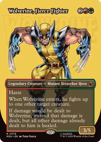 画像1: 【ENG/MSH-BF】獰猛な戦士、ウルヴァリン/Wolverine, Fierce Fighter［マルチ］『R』【ボーダーレス】 (1)