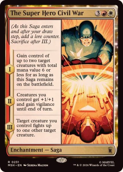 画像1: 【ENG/MSH/FOIL★】スーパーヒーローの争い、シビル・ウォー/The Super Hero Civil War［マルチ］『R』 (1)