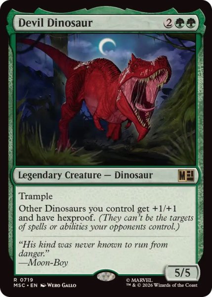 画像1: 【ENG/MSC】デビル・ダイナソー/Devil Dinosaur［緑］『M』 (1)