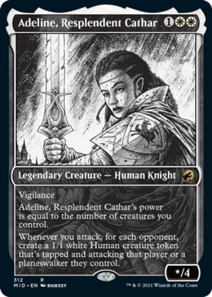 画像1: 【ENG/MID-BF/FOIL★】輝かしい聖戦士、エーデリン/Adeline, Resplendent Cathar [白] 『R』【ショーケース】 (1)