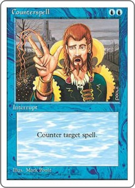 画像1: 【ENG/4ED】対抗呪文/Counterspell (1)