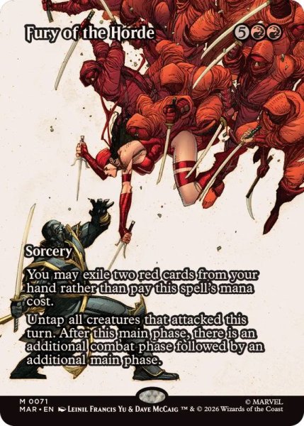 画像1: 【ENG/MAR】大群の怒り/Fury of the Horde［赤］『M』   (1)