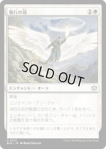 画像1: 【JPN/BLB】飛行の羽/Feather of Flight  [白]『U』 (1)