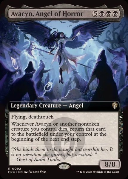 画像1: 【ENG/FRC】恐怖の天使、アヴァシン/Avacyn, Angel of Horror『拡張アート』 (1)