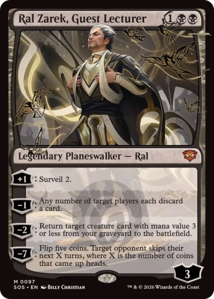 画像1: 【ENG/SOS/FOIL★】客員講師、ラル・ザレック/Ral Zarek, Guest Lecturer『黒』『M』 (1)
