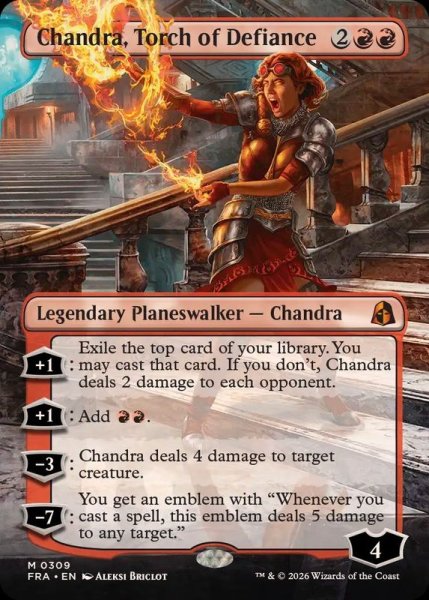 画像1: 【ENG/FRA】反逆の先導者、チャンドラ/Chandra, Torch of Defiance［赤］『M』　『ボーダーレス』   (1)