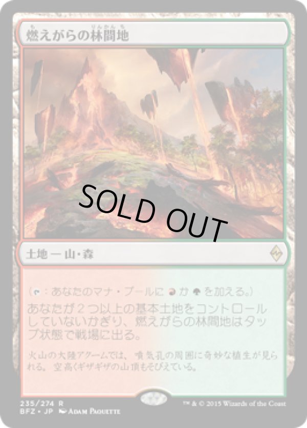 画像1: 【JPN/BFZ】燃えがらの林間地/Cinder Glade 『R』