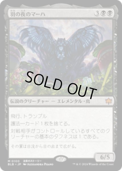 画像1: 【JPN/BLB】羽の夜のマーハ/Maha, Its Feathers Night  [黒]『M』 (1)