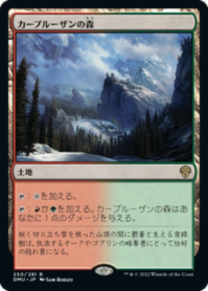 画像1: 【JPN/DMU/FOIL★】カープルーザンの森/Karplusan Forest [土地] 『R』 (1)