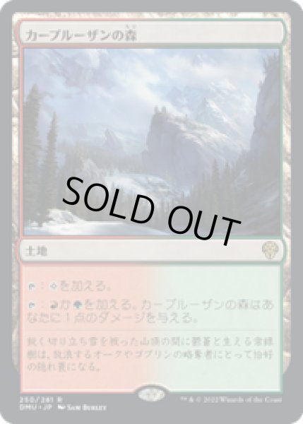 画像1: 【JPN/DMU】カープルーザンの森/Karplusan Forest [土地] 『R』 (1)