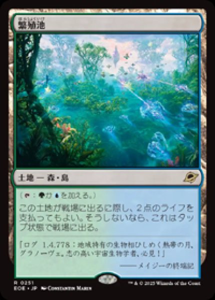 画像1: 【JPN/EOE】繁殖池/Breeding Pool [土地] 『R』 (1)