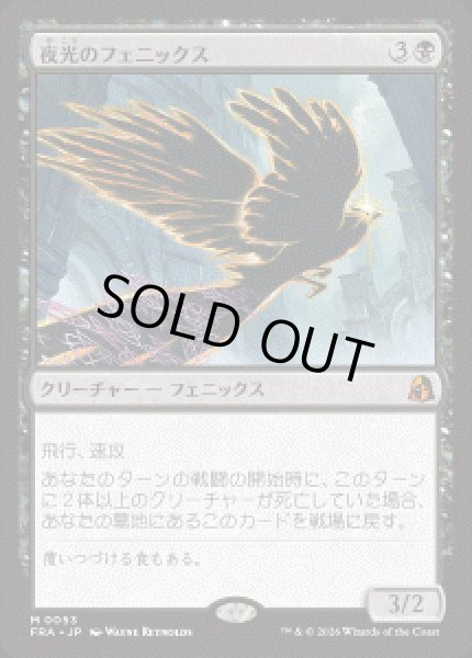 画像1: 【JPN/FRA】夜光のフェニックス/Darklight Phoenix［黒］『M』 (1)