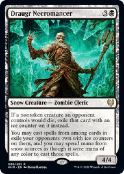 画像1: 【ENG/KHM】ドローガーの屍術師/Draugr Necromancer 『R』 [黒] (1)