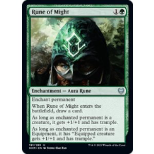 画像: 【ENG/KHM/Foil★】強力のルーン/Rune of Might 『U』 [緑]