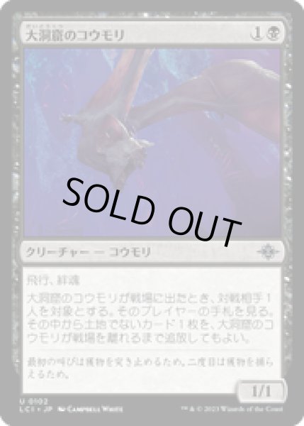 画像1: 【JPN/LCI】大洞窟のコウモリ/Deep-Cavern Bat [黒] 『U』 (1)