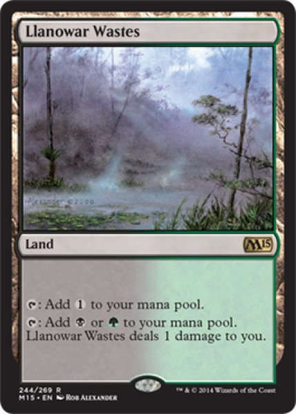 画像1: 【ENG/M15】ラノワールの荒原/Llanowar Wastes (1)
