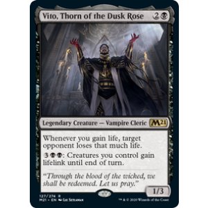 画像: 【ENG/M21/Foil★】薄暮薔薇の棘、ヴィト/Vito, Thorn of the Dusk Rose 『R』 [黒]