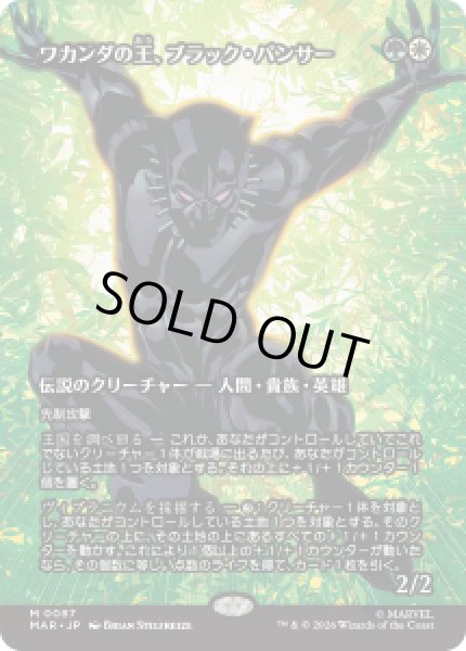 画像1: 【JPN/MAR】ワカンダの王、ブラック・パンサー/Black Panther, Wakandan King［マルチ］『M』   (1)