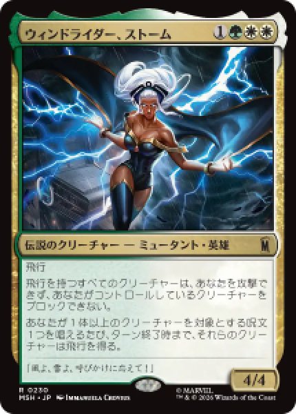 画像1: 【JPN/MSH/FOIL★】ウィンドライダー、ストーム/Storm, Windrider［マルチ］『R』 (1)