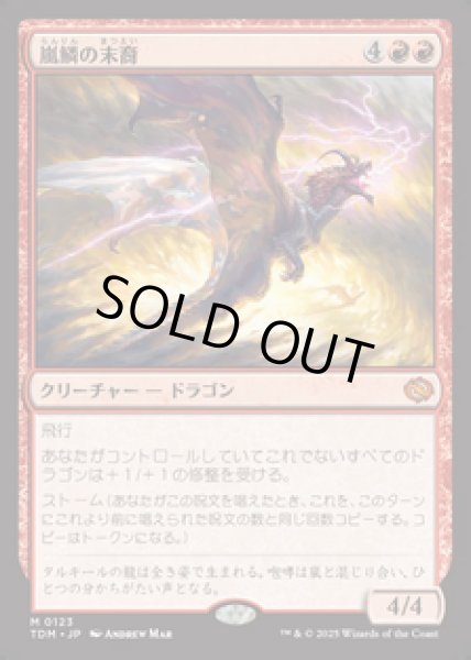 画像1: 【JPN/TDM】嵐鱗の末裔/Stormscale Scion [赤] 『M』 (1)
